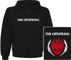 mikina s kapucí a zipem The Offspring - red logo