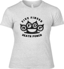 šedivé dámské triko Five Finger Death Punch