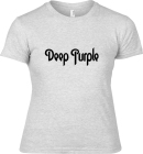 šedivé dámské triko Deep Purple