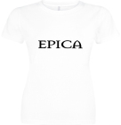 bílé dámské triko Epica - logo