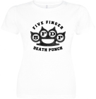 bílé dámské triko Five Finger Death Punch