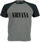 šedočerné triko Nirvana