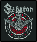 nášivka na záda, zádovka Sabaton - Valor, Courage, Honor