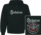 mikina s kapucí a zipem Sabaton - Valor, Courage, Honor