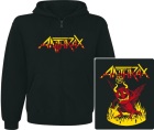 mikina s kapucí a zipem Anthrax - Devil