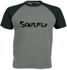 šedočerné triko Soulfly