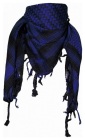 šátek palestina, arafat - černý s modrým vzorem