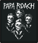 nášivka na záda, zádovka Papa Roach - skulls