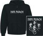 mikina s kapucí a zipem Papa Roach - skulls