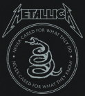 nášivka na záda, zádovka Metallica - Never Cared For What They Do