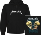 mikina s kapucí a zipem Metallica - skulls