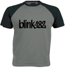 šedočerné triko Blink 182