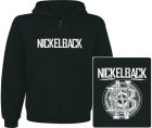 mikina s kapucí a zipem Nickelback - logo