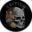 placka, odznak Trivium - skull