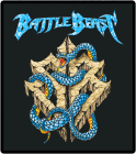 nášivka na záda, zádovka Battle Beast - snake, logo