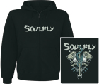 mikina s kapucí a zipem Soulfly - Titans