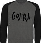 černošedivá mikina bez kapuce Gojira