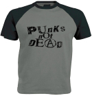 šedočerné triko Punk s Not Dead