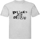 šedivé pánské triko Punk s Not Dead