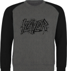 černošedivá mikina bez kapuce Slayer