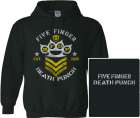 mikina s kapucí Five Finger Death Punch - army