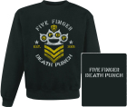 mikina bez kapuce Five Finger Death Punch - army