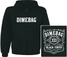 mikina s kapucí a zipem Dimebag Darell - Black Tooth