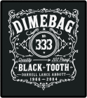 nášivka na záda, zádovka Dimebag Darell - Black Tooth