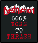 nášivka na záda, zádovka Destruction - 666% Born To Thrash