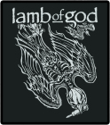 nášivka na záda, zádovka Lamb Of God - skeleton eagle