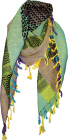 šátek palestina, arafat - různobarevný