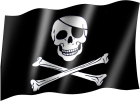 venkovní pirátská vlajka