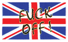 nášivka Fuck Off - Union Jack