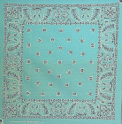 šátek bandana paisley, modrá