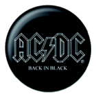 placka, odznak  AC/DC - Back In Black