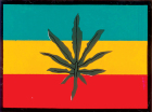 samolepka marihuana rasta