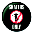 placka, odznak Skaters Only