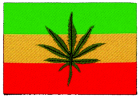 nášivka Marihuana - rasta barvy