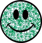 samolepka marihuana smile