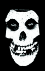 nášivka Misfits - white skull