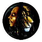 placka, odznak Bob Marley - Lion