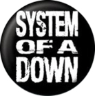 placka, odznak System Of A Down - white