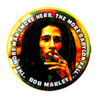 placka, odznak Bob Marley - more man smoke