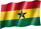 venkovní vlajka Ghana - rasta