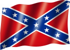 venkovní Jižanská vlajka, konfederace