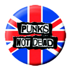 placka, odznak Punks Not Dead, Velká Británie