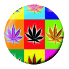 placka, odznak Marihuana - multicolor