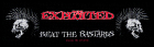 nášivka, nápis The Exploited - Beat The Bastards