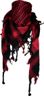 šátek palestina, arafat - černý s červeným vzorem