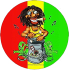 placka, odznak Rastafarián IV